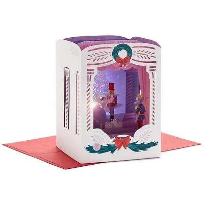Hallmark Paper Wonder Musical 3D Pop-Up Christmas Card With Light (Nutcracker, Plays "Dance of the Sugar Plum Fairy")