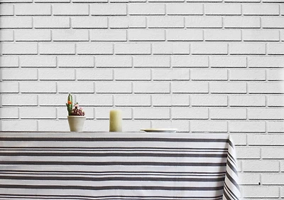 Fabstyles Broadway 100% Cotton Stripe Table Cloth