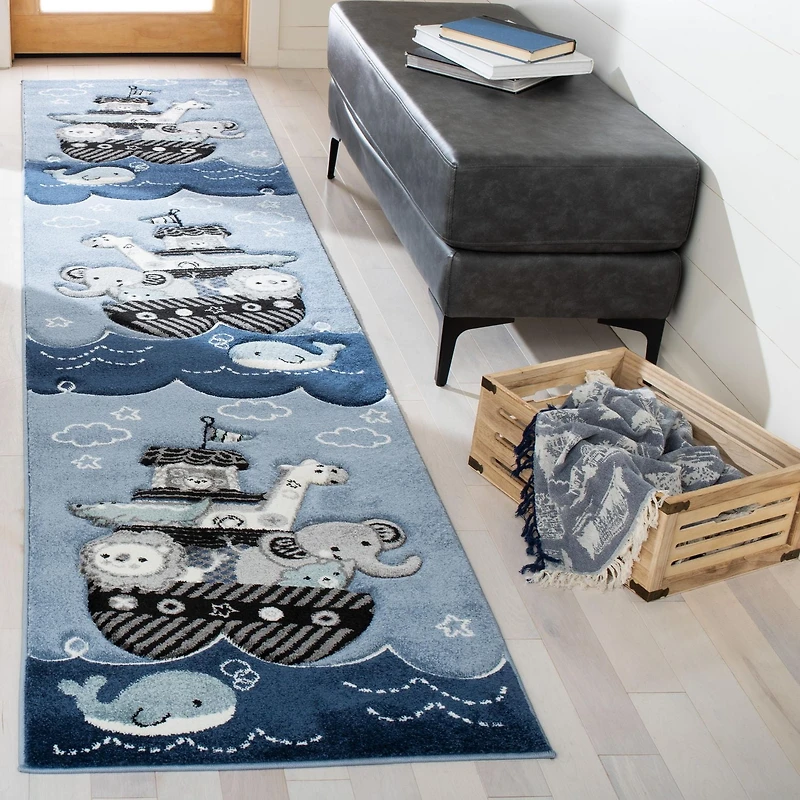 Safavieh Carousel Kids Patton Animals on Board Area Rug