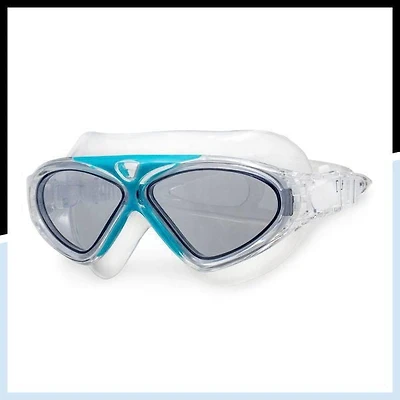 Lunettes de sports nautiques pour adultes Dolfino Pro Axis - Turquoise / Argent Lunettes de sports nautiques