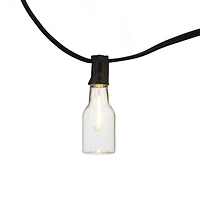 Mainstays 10-count Warm White LED Bottle String Lights - Black Wire, LED String Lights
