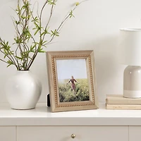 hometrends Sorel Picture Frame, Beaded Natural Finish