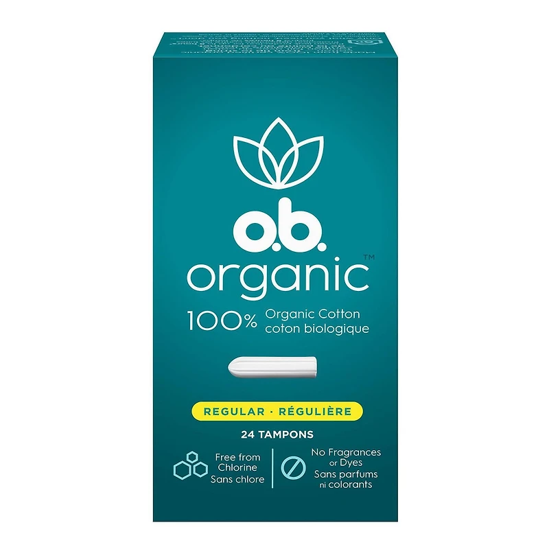 Tampons biologiques à absorptivité régulière sans applicateur