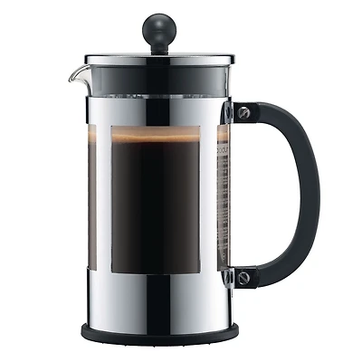 Bodum Kenya Cafetière à piston, acier inox 8 tasses, 1.0L, 34 oz
