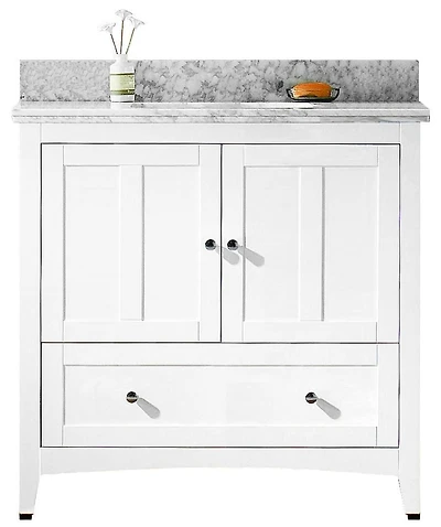 American Imaginations 36-in. W Vanity Set White AI-17626