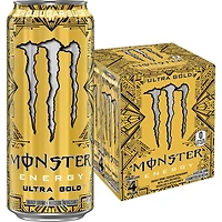MONSTER ENERGY, Ultra Gold, canette de 473 mL, emballage de 4 cannettes canette de 473mL