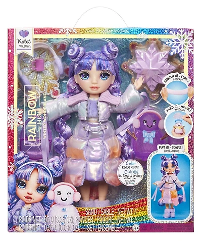 Rainbow High Winter Wonderland Violet - Purple 11” Fashion Doll