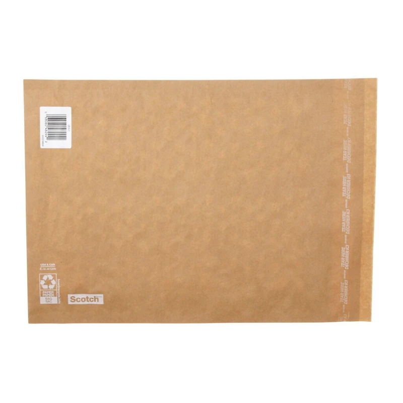 Scotch™ Curbside Recyclable Padded Mailer CR-5-1-20, 10.5 in x 14.75 in (266 mm x 374 mm), Size 5