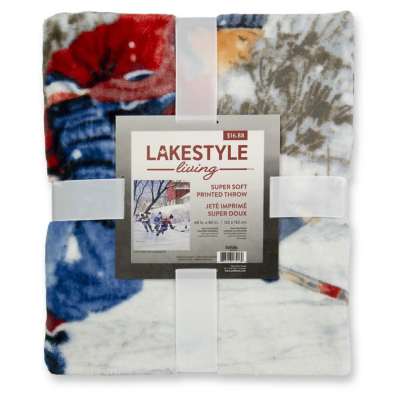 Super Soft Printed Throw