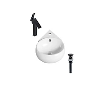 DROP Bath and Kitchen DR091256 Bathroom Vessel Sink Set