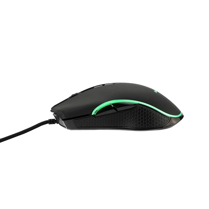 blackweb Wired RGB Illuminating and Programmable Gaming Mouse (Rich Black), Breathing Light Effect