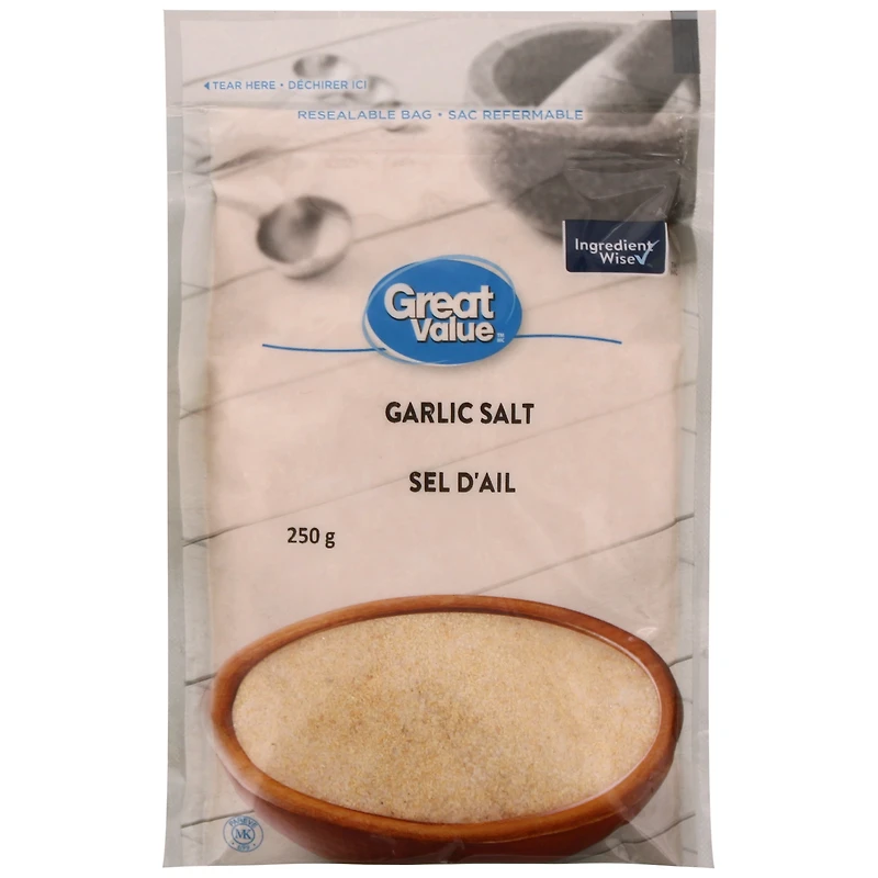 Sel d’ail Great Value 250 g