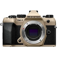 Appareil photo sans miroir OM SYSTEM OM-5 Mark II (beige sable)