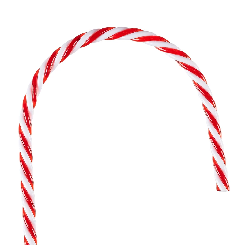 Piquet de jardin de Noël en canne à sucre torsadée Holiday Time, rouge et blanc, 25 pouces