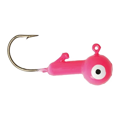 Eagle Claw QWBH14-13 Ball Head Jig, Pink, 1/4oz, 2/0 Size Hook, 10Pk