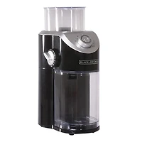 Broyeur à café Burr Mill de Black + Decker en argent et noir Moulin à café réglable