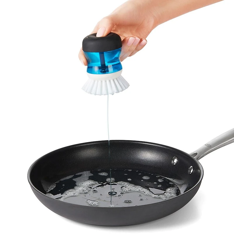 OXO Softworks Soap Dispensing Palm Brush, Soap Dispensing Palm Brush