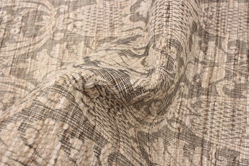 ECARPETGALLERY Tapis Fait à la Main pour Salon, Salle à Manger et Chambre à Coucher Transitionnel Collection Collage 4'6" x 6'6" en Gris