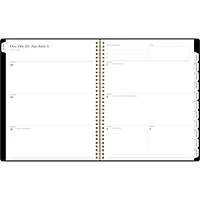 Agenda hebdomadaire Cambridge Workstyle Classic Black 2026, grand format Agenda