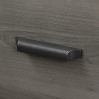 South Shore Versa Nightstand with Charging Station and Drawers for Adult, in Gray Maple