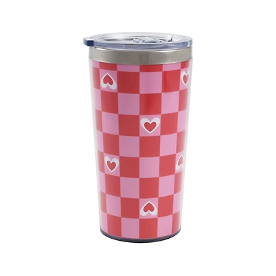 Une façon de célébrer Gobelet à café rouge en acier inoxydable, Saint-Valentin, adulte