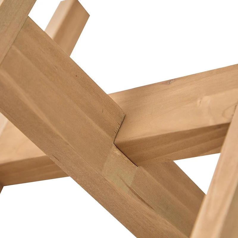 Mainstays 6 in Brown Wood Plant Stand