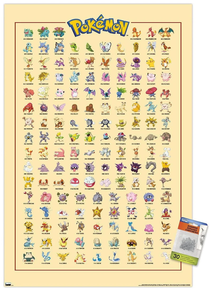 Pokémon - Grille Kanto