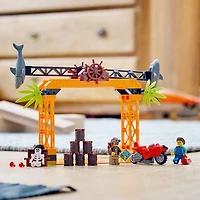 LEGO City Stuntz Le défi de cascades de l’attaque du requin 60342 Ensemble de construction (122 pièces) Comprend 122 pièces, 5+ ans