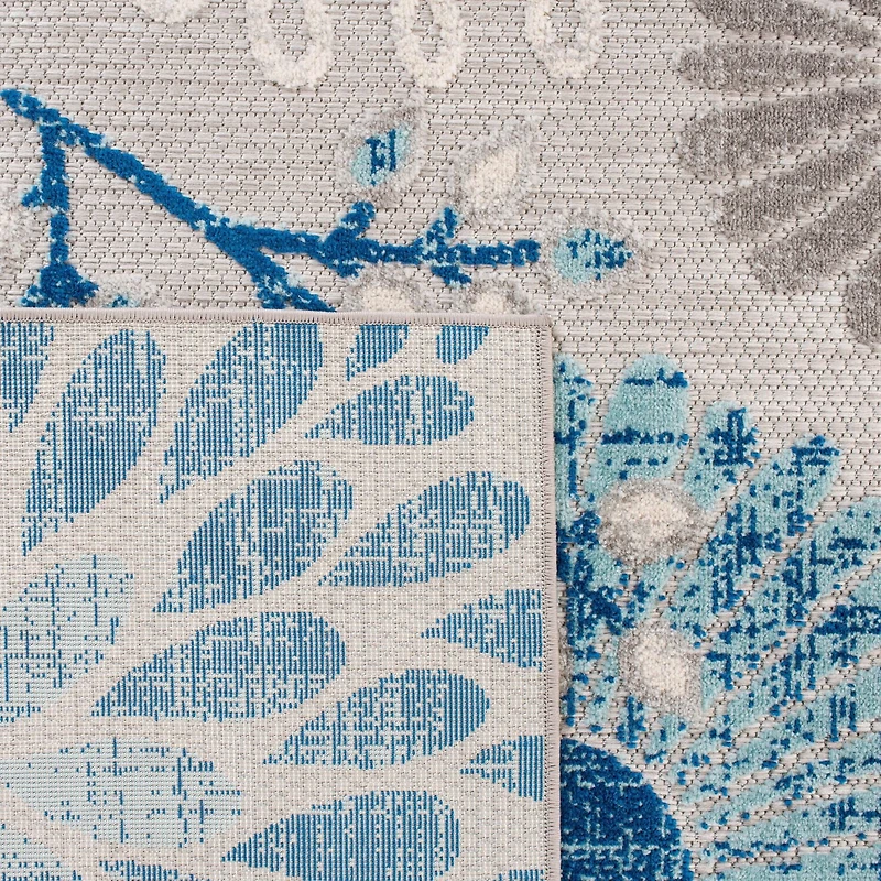 Safavieh Cabana Garnet Floral Outdoor Area Rug
