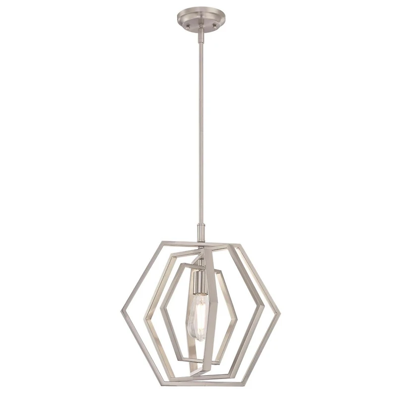Westinghouse Holly Indoor One-Light Pendant in Brushed Nickel