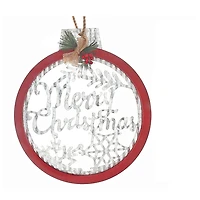 Ondulé Cut Out Galvanisé Mur Ornement (Joyeux Noël)