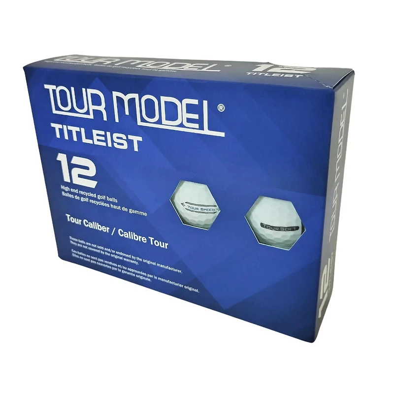 Mulligan International Titleist Tour Modèle #10314 12 balles de golf recyclées