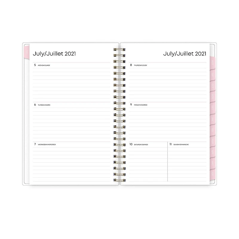Blue Sky Marble Medium Weekly/Monthly Planner for 2021-2022