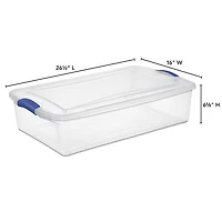 Boîte à verrou de Sterilite de 32 litres en bleu 32 litres