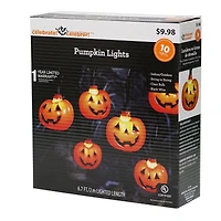 Way to Celebrate - Citrouilles lumineuses d'Halloween DEL à piles, 10 pièces