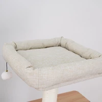 Vibrant Life 6-Level Minimalist Cat Tree with Large Condo, Top Perch, Laminated Board Steps, Scratching Posts