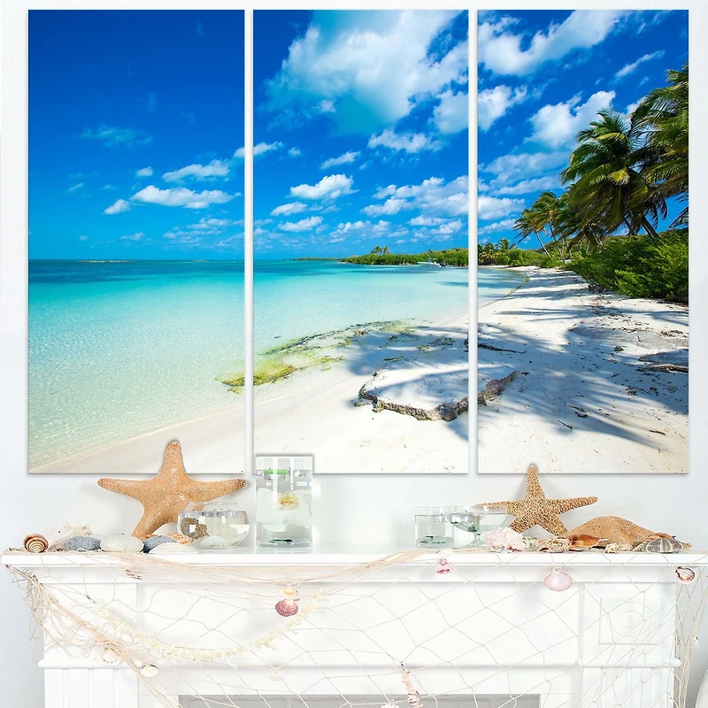 Tableau moderne imprimée sur toile Design Art Plage tropicale