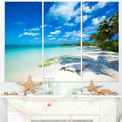 Tableau moderne imprimée sur toile Design Art Plage tropicale