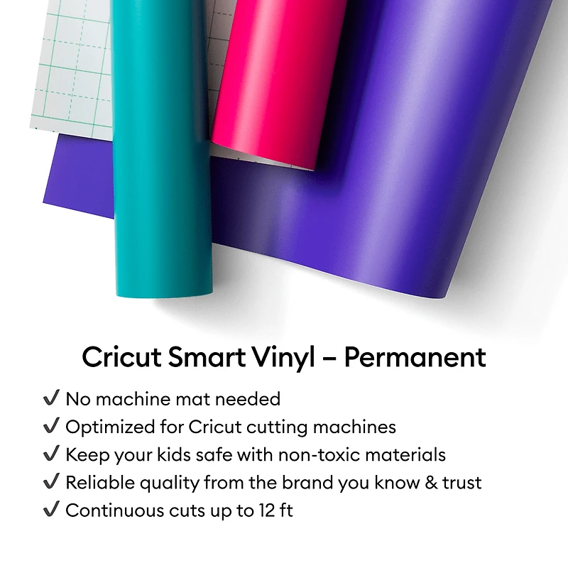 Vinyle permanent sans tapis Cricut® Smart Vinyl™ (91 cm), jaune maïs