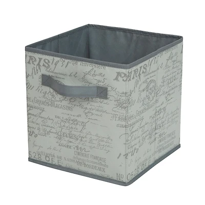 Mainstays Storage Cube Basket Box for Adult, Foldable, Main Materials Are Non Worn Fabric and Paper Card, Perfect for Nursery, Playroom Etc.