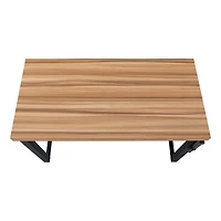 Monarch Specialties Bureau, Bureau À Domicile, Debout, Ajustable, 48"l, Travail, Ordinateur Portable, Métal, Stratifié, Brun, Noir, Contemporain, Moderne