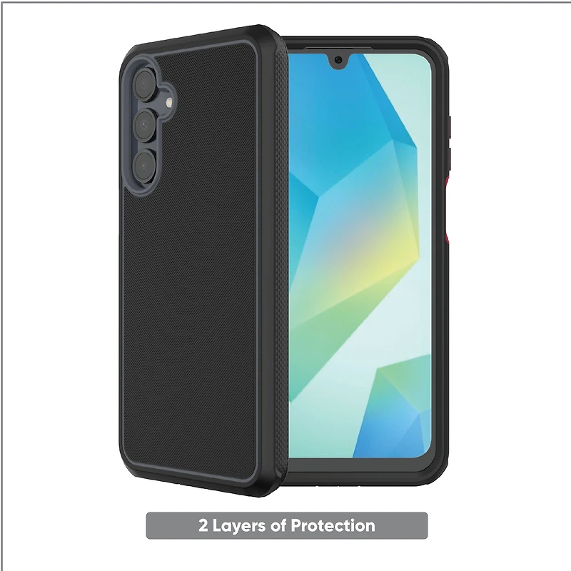 onn. Slim Rugged Case for Samsung Galaxy A16 5G - Black, onn. Slim Rugged Case A16 Blk