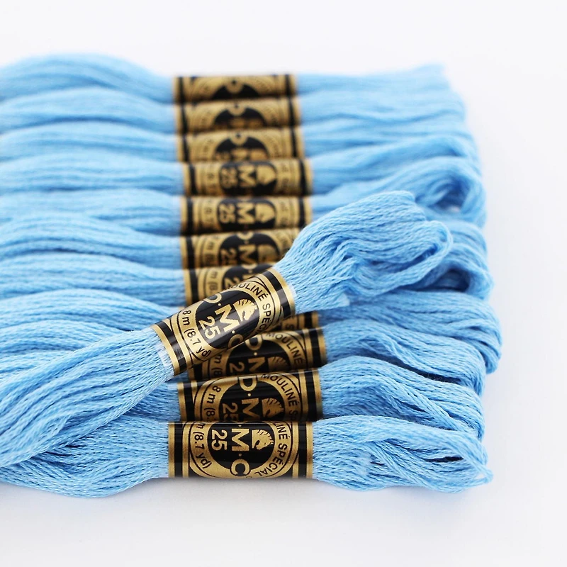 DMC Cotton Embroidery Floss 6-Strand 8m – Blue, 6 Strand