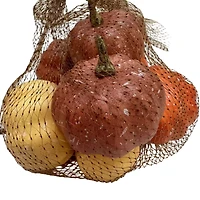 Mini-citrouilles en mousse Harvest 4" orange, jaune et violet, paquet de 8, par Way To Celebrate