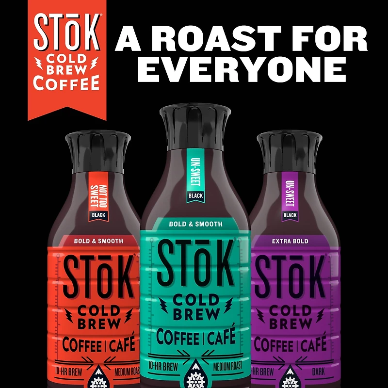 SToK Café infusé à froid, noir, juste assez sucré 1.42 L