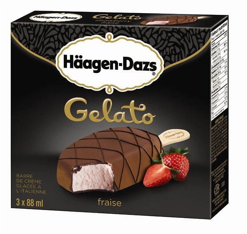 HÄAGEN-DAZS Strawberry Gelato Bars