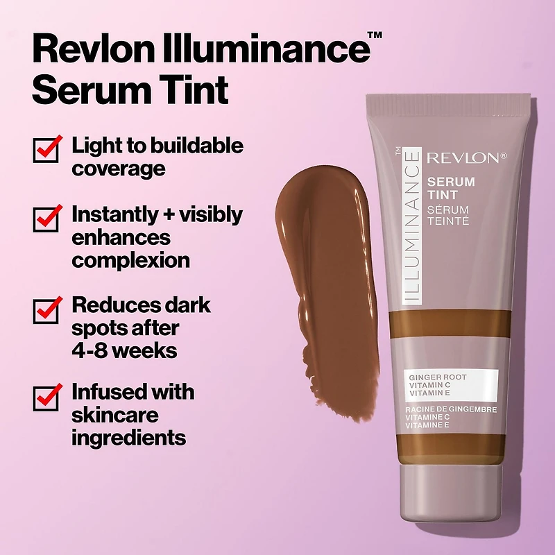 Sérum teinté Revlon Illuminance™, Procure une couvrance légère et modulable 28 mL