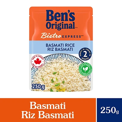 BEN'S ORIGINAL BISTRO EXPRESS riz basmati, riz à grains longs d'accompagnement, sachet de 250 g