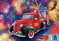 Buffalo Games - Old Glory - Independence Drive - 500 Piece Jigsaw Puzzle