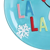 Holiday Time Assiette pour hors-d'oeuvre Bonhomme de neige